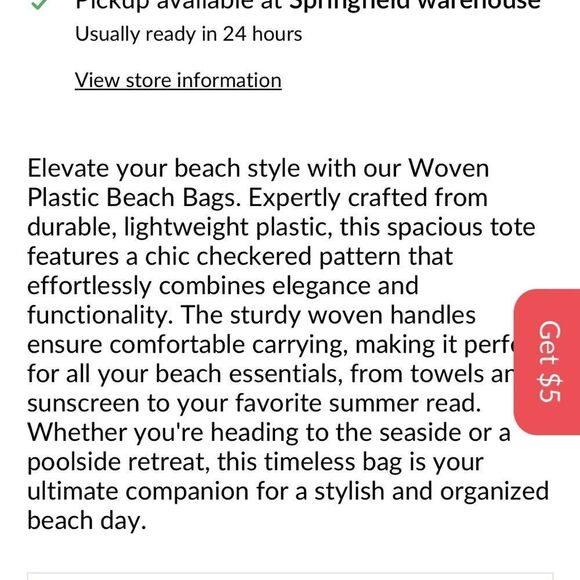 Tru Face by Grace Stylish Two-Tone Woven Tote Bag - Picture 8 of 8